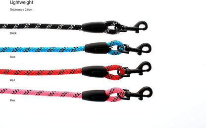 Dog Rope Lead With Reflective Stitching and Padded Handle