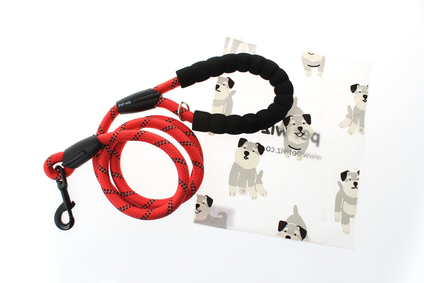 Dog Rope Lead With Reflective Stitching and Padded Handle