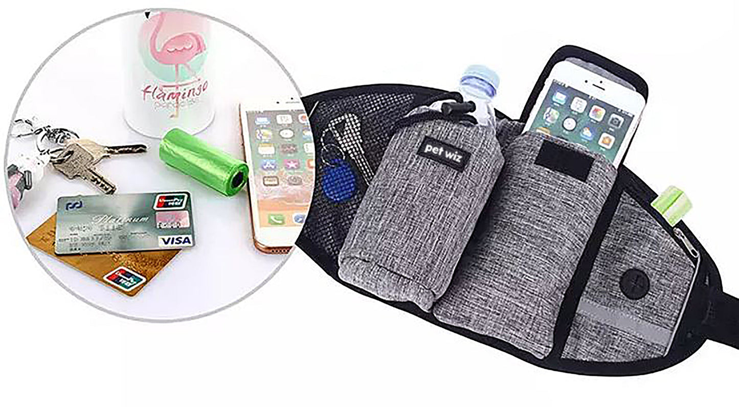 Hands Free Dog Running Lead with Wide Back Support Belt