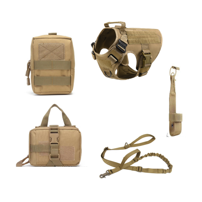 E.T.F Tactical Dog Harness Set