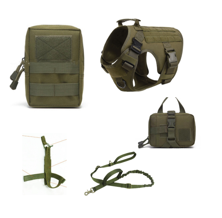 E.T.F Tactical Dog Harness Set